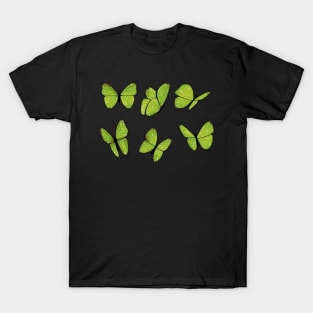 Lime green butterfly sticker pack T-Shirt